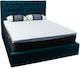 Como felt & wadding producers Mattress Topper Cool Gel Semi-Double Memory Foam with Removable Cover 110x190x4cm