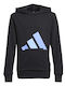 Детски Суичър с Качулка Черен Sweatshirt