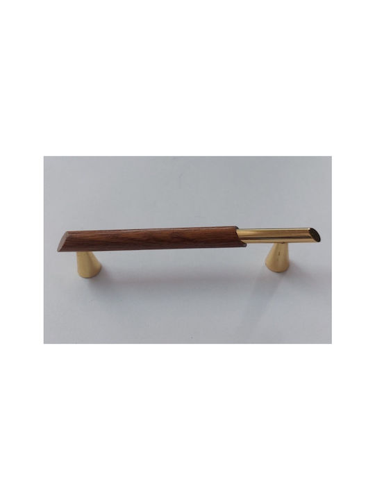 Handgriff Möbelgriff aus Metallisch in Gold Farbe mit Zentrenabstand 96mm 019613 1Stück
