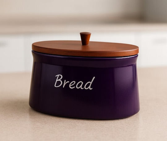 Galifas Brotkasten mit Deckel Lila 32x22x20cm