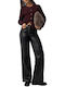 Women's Fabric Trousers Black