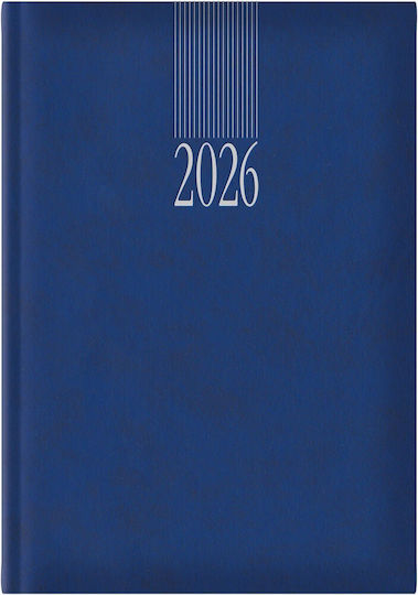 Daily Diary 2026 Theofylaktos 17.5x24cm Sidney Classic Blue L 68720.c61