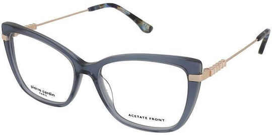 Pierre Cardin Weiblich Brillenrahmen Katzenauge Blau P.C. 8546 PJP