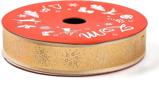 Christmas Ribbon Gold 1pc