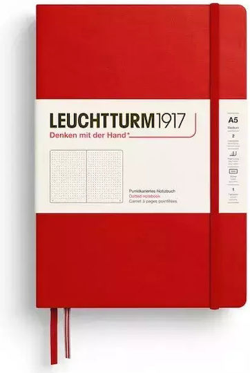 Leuchtturm1917 L Notebook Hc Notizbuch A5 Bullet Journal mit Hartcover Rote