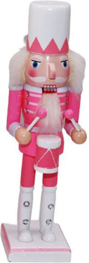 Dorosimo Nutcracker de Crăciun Lemn Roz Înălțime 25cm.