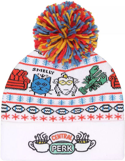 Beanie Unisex Beanie Gestrickt in Weiß Farbe