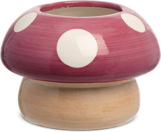 Fankon Flowers Planter Ceramic Purple 14x10cm.