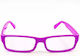 Nerd Clear Ορθογώνιά Παιδικά Γυαλιά Ηλίου Μωβ