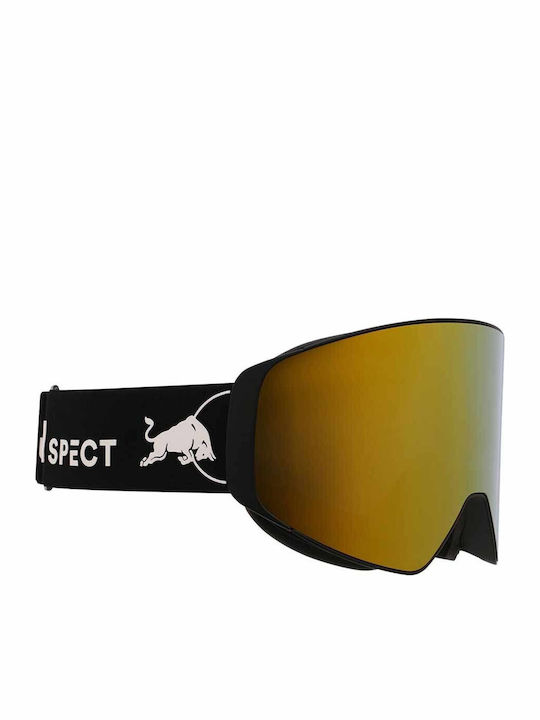 Red Bull Spect Ски & Сноуборд Маска Детска Черен с Леща Димен в Цвят Черен