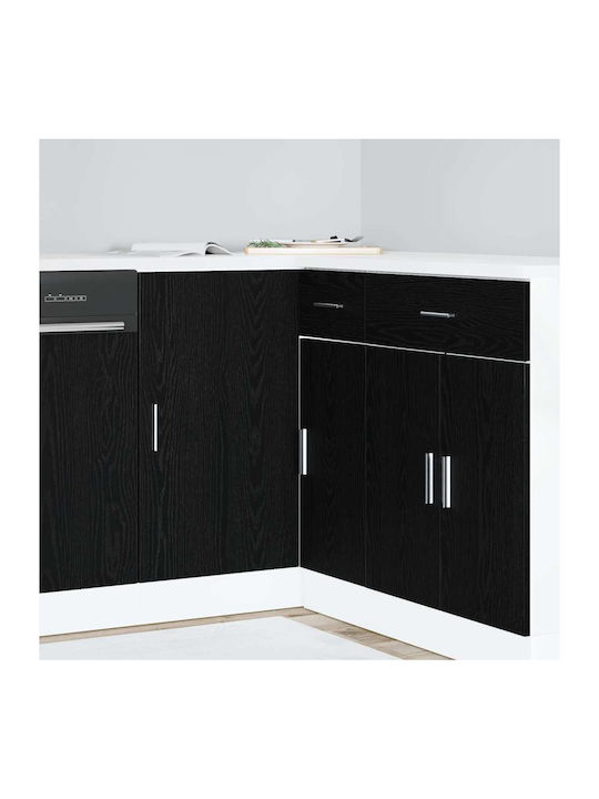 Ъглов Шкаф Окачен Black Oak 86x46x81.5бр
