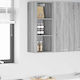 Wall Kitchen Cabinet with Grey Countertop 30x29.5x80cm