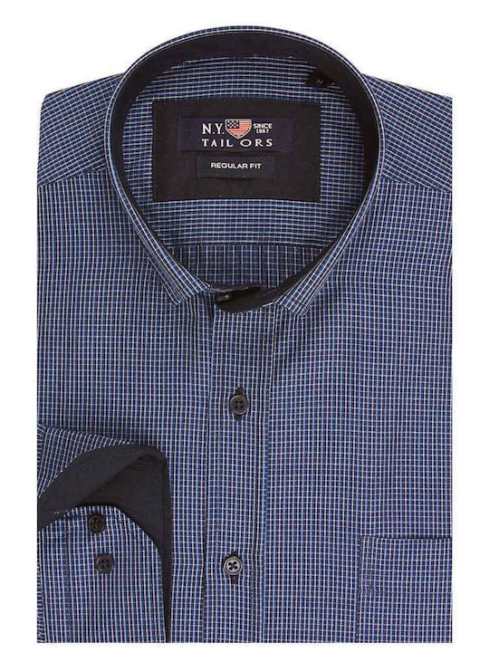 New York Tailor Cotton Shirt Blue