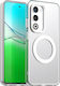 Techsuit Umschlag Rückseite Kunststoff / Silikon Weiß (Oppo A5)