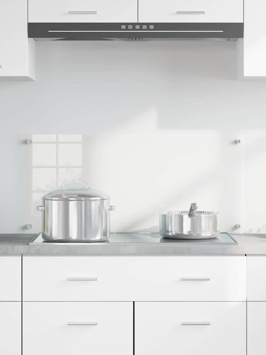 Vidaxl Kitchen Back Panel Transparent 90 x 40 x 0.8 cm Tempered Glass