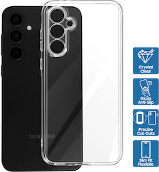 Flexi Slim Case Samsung Galaxy S25 Fe Silicone Gel Case 2mm Clear Dedicated Cutouts Camera Protection Transparent Gloss Grip