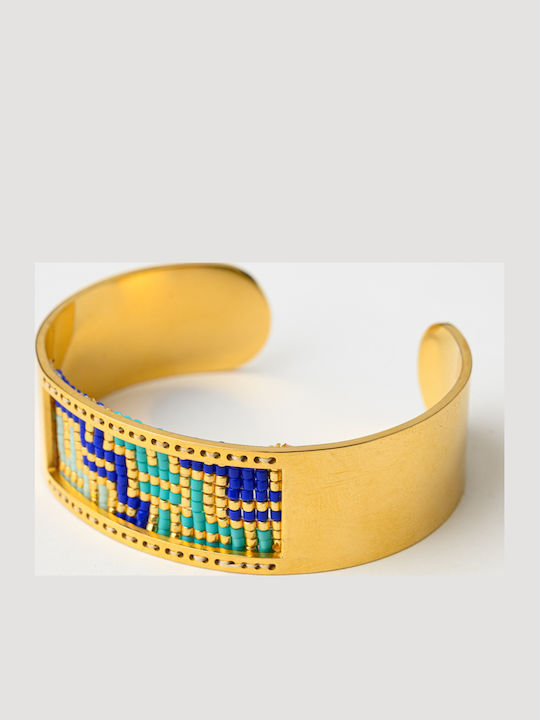 The Gem Stories Femeie Brățară tip cuff din Argint Placat cu aur