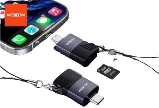 Moxom Конвертор USB-C мъжки към USB-C мъжки Черен 1бр MX-CB79