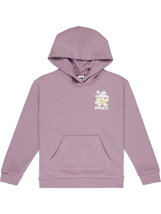 Kinder-Sweatshirt mit Kapuze Rosa Surf Feeling