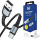 3MK Hyper USB 2.0 Cable USB-C Male - USB-A 18W PD Black 1m