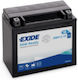 Baterie Pentru Motociclete Exide Agm12-19 12v 18ah