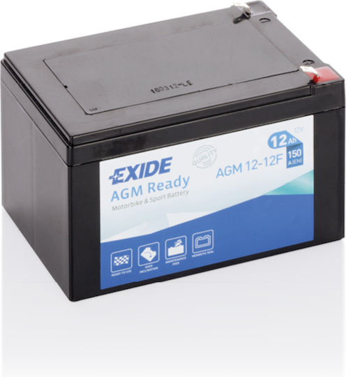Μπαταρία Μοτοσυκλέτας Exide Agm12-12f 12v 12ah