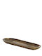 Διακοσμητικός Δίσκος Metallisch Oval 50x16x4cm 1Stück