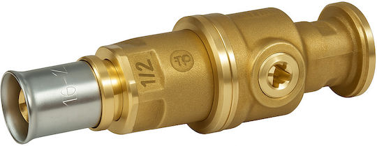 Giacomini Rm252y003 Comutator cu Balon Semi-dutch 1" X 16x2 Conector Fitinguri din Alamă