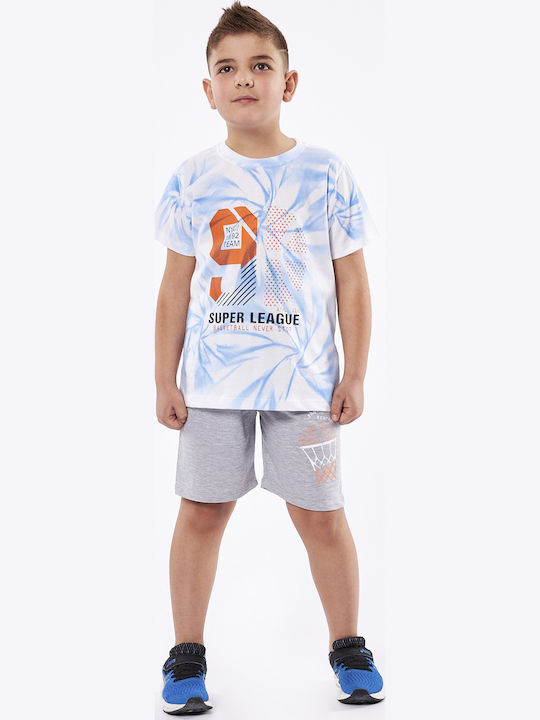 Kinder-Set mit Shorts Sommer 2Stück Hellblau