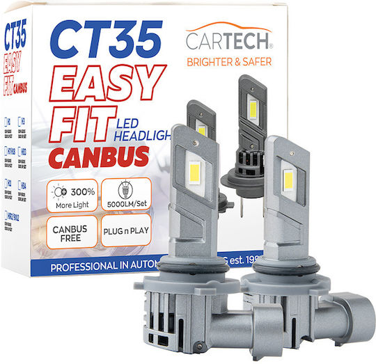Cartech Λάμπα Αυτοκινήτου HB4-9006 Canbus LED 6500K Ψυχρό Λευκό 50W