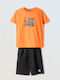 Kids' Set with Shorts Summer 2pcs Orange