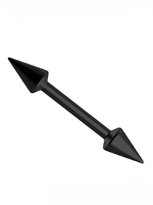 Σκουλαρίκι Barbell από Επιχρυσωμένο Ατσάλι 8 x 3mm
