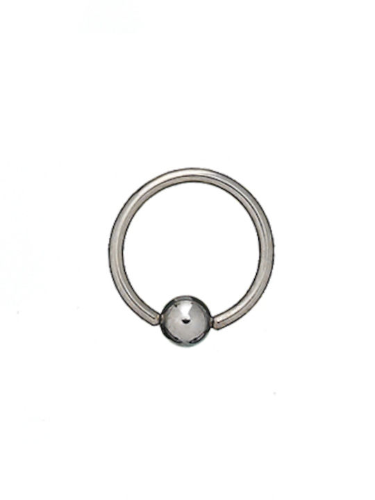 Septum Nose Piercing from Steel 8 x 3mm Silver