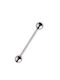 Σκουλαρίκι Barbell από Ατσάλι 14 x 5mm