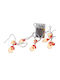 10 Lights LED Warm White Battery in String 1pcs