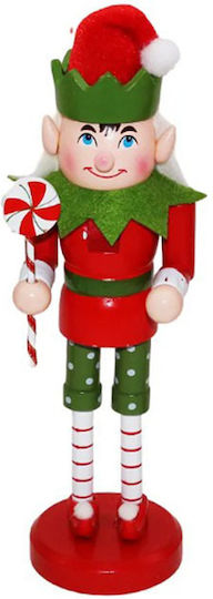 Dorosimo Decorative Wooden Elf Red-Green 9x9x40cm Gift Voucher 16908