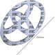 Car Signal Stickers 15 x 15cm in Silver Color 1pcs