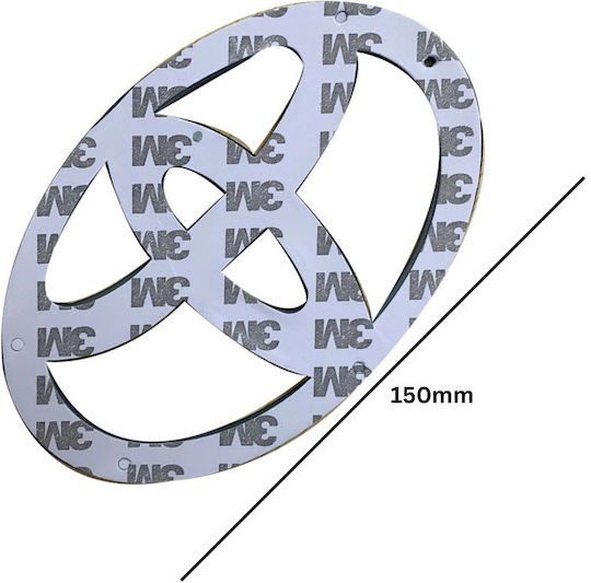 Car Signal Stickers 15 x 15cm in Silver Color 1pcs