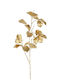 Zweigstelle Blatt Metallisch Gold H120 Cm