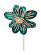 Floare de Crăciun Catifelată Smarald 25x50cm
