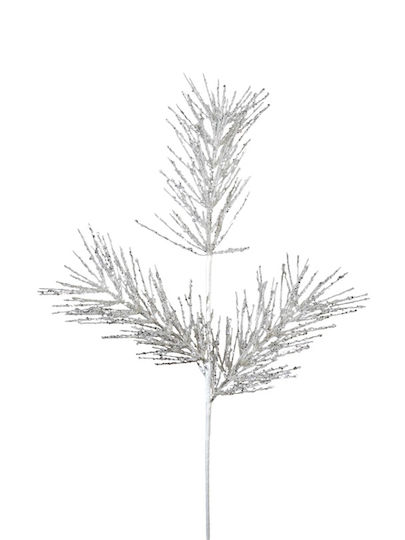 Christmas White Leaves 88cm