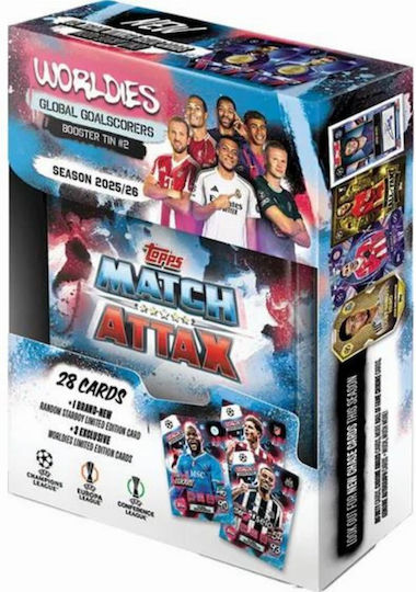Topps Match Attax Worldies 2025-26 International Icons Mini Tin #4 32 Κάρτες