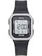 Tekday Strap Digital Women's Watch Chronograph with Black Rubber Strap