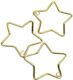 Stern Metallisches Dekoratives Set 3 6×6cm Gold