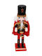 Decorative Wooden Nutcracker Red-Green 8x8x25cm Gift Voucher 16878