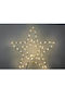 Stea Dublă 54 Led Lumină Caldă Albă 58x58cm