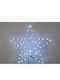 Stea Dublă 54 LED Lumină Rece Albă 58x58cm