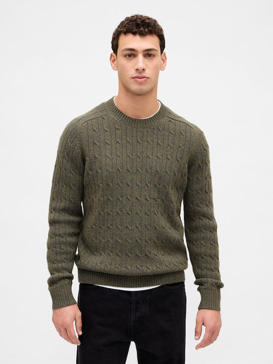 GAP Langarm Pullover Olive Heather
