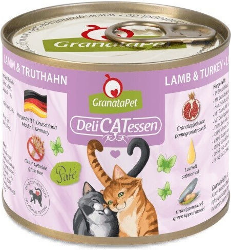 Granatapet Delicatessen Lamb Turkey Wet Cat Food 200g