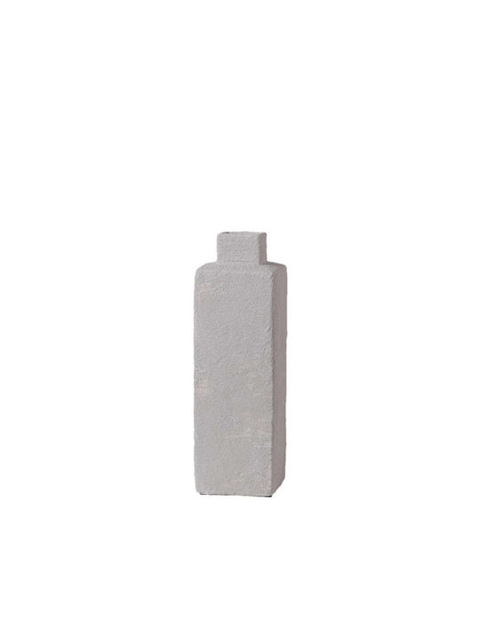 Espiel Decorative Vase Gray 11.5x11.5x35cm